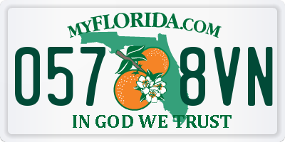 FL license plate 0578VN