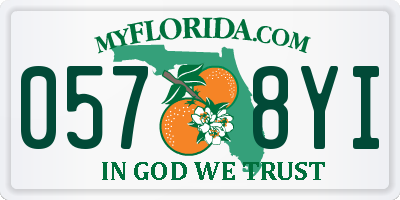 FL license plate 0578YI