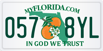 FL license plate 0578YL