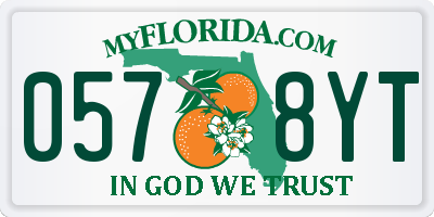 FL license plate 0578YT