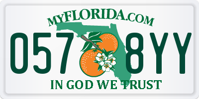 FL license plate 0578YY