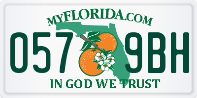 FL license plate 0579BH
