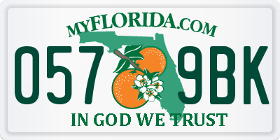 FL license plate 0579BK