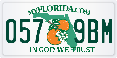 FL license plate 0579BM