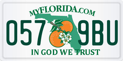 FL license plate 0579BU