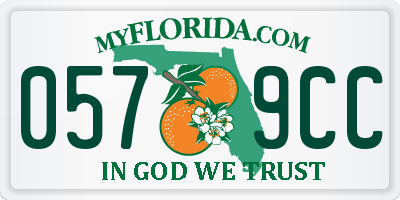 FL license plate 0579CC