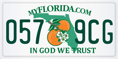 FL license plate 0579CG
