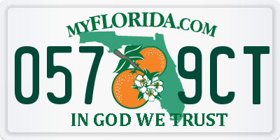 FL license plate 0579CT