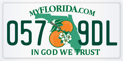 FL license plate 0579DL