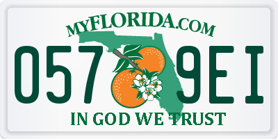 FL license plate 0579EI