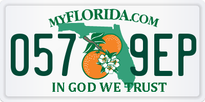 FL license plate 0579EP