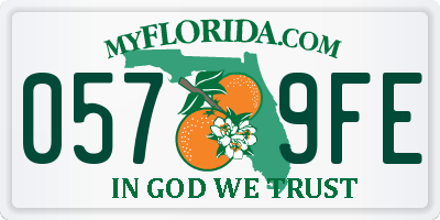 FL license plate 0579FE