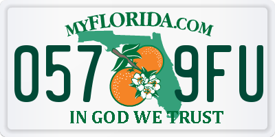 FL license plate 0579FU