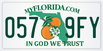 FL license plate 0579FY