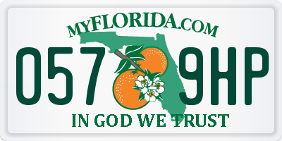 FL license plate 0579HP