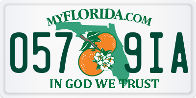 FL license plate 0579IA