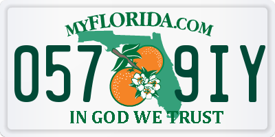 FL license plate 0579IY