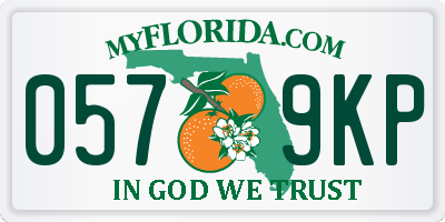 FL license plate 0579KP