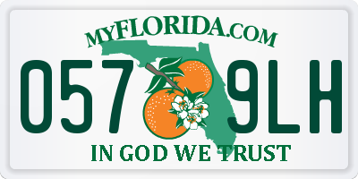 FL license plate 0579LH