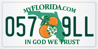 FL license plate 0579LL