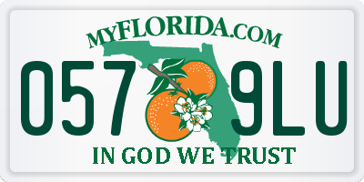 FL license plate 0579LU