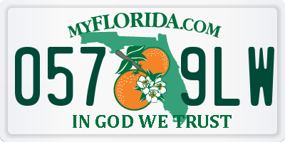 FL license plate 0579LW