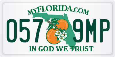 FL license plate 0579MP