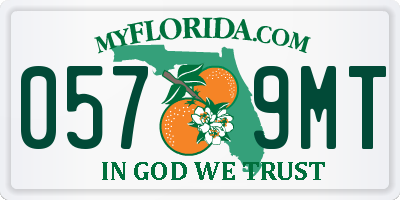 FL license plate 0579MT