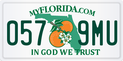 FL license plate 0579MU