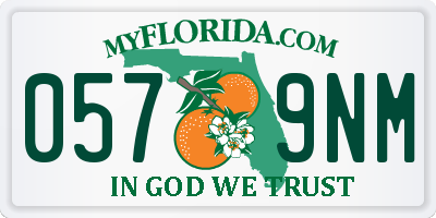 FL license plate 0579NM