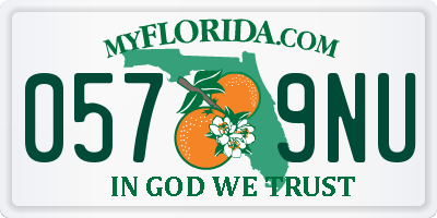 FL license plate 0579NU