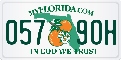 FL license plate 0579OH