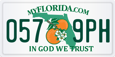 FL license plate 0579PH