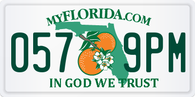 FL license plate 0579PM