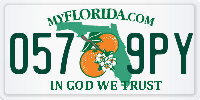 FL license plate 0579PY