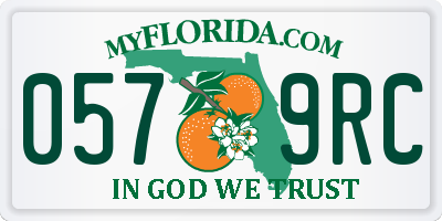 FL license plate 0579RC