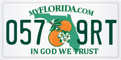 FL license plate 0579RT