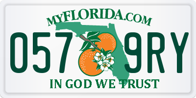 FL license plate 0579RY