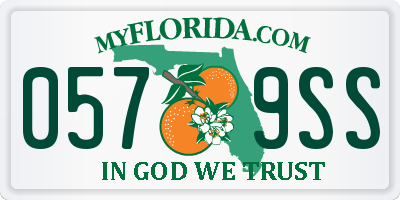 FL license plate 0579SS