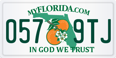 FL license plate 0579TJ