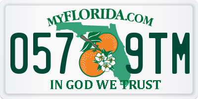 FL license plate 0579TM