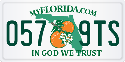 FL license plate 0579TS