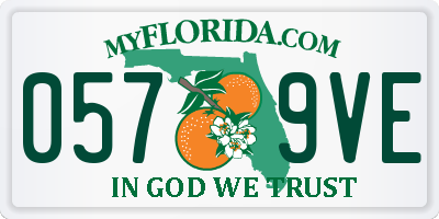 FL license plate 0579VE