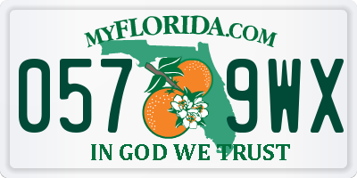 FL license plate 0579WX