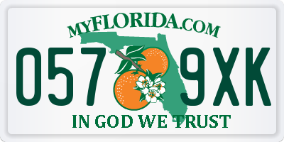 FL license plate 0579XK