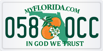 FL license plate 0580CC