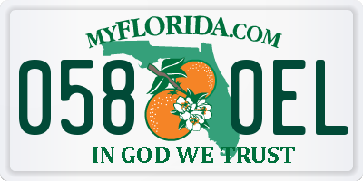 FL license plate 0580EL