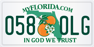 FL license plate 0580LG