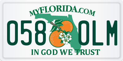 FL license plate 0580LM