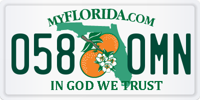 FL license plate 0580MN